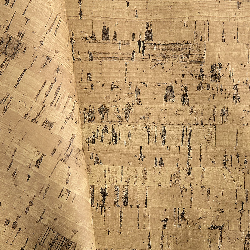 
Eco-friendly Elastic Natural Artificial Leather Fabric Synthetic PVC PU Cork Leather For Making Shoe Material 