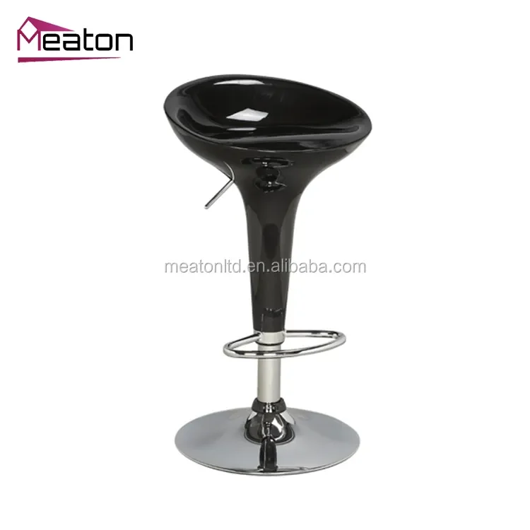 High Quality Hot Selling Comfortable Seating Surface Waterproof Abs Swivel Counter Stool With Metal Frame
