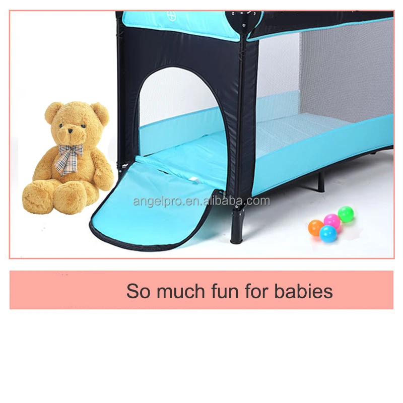 cheap price EN716 custom oxford folding cots baby portable bed crib flexible baby bed