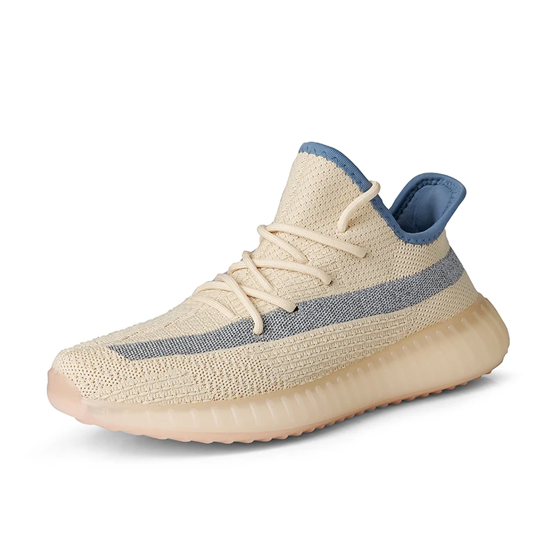 
2020 high top stock zebra yezzy sneakers Light Weight fly knit mesh yeeze yeezy 350 v2 shoes 