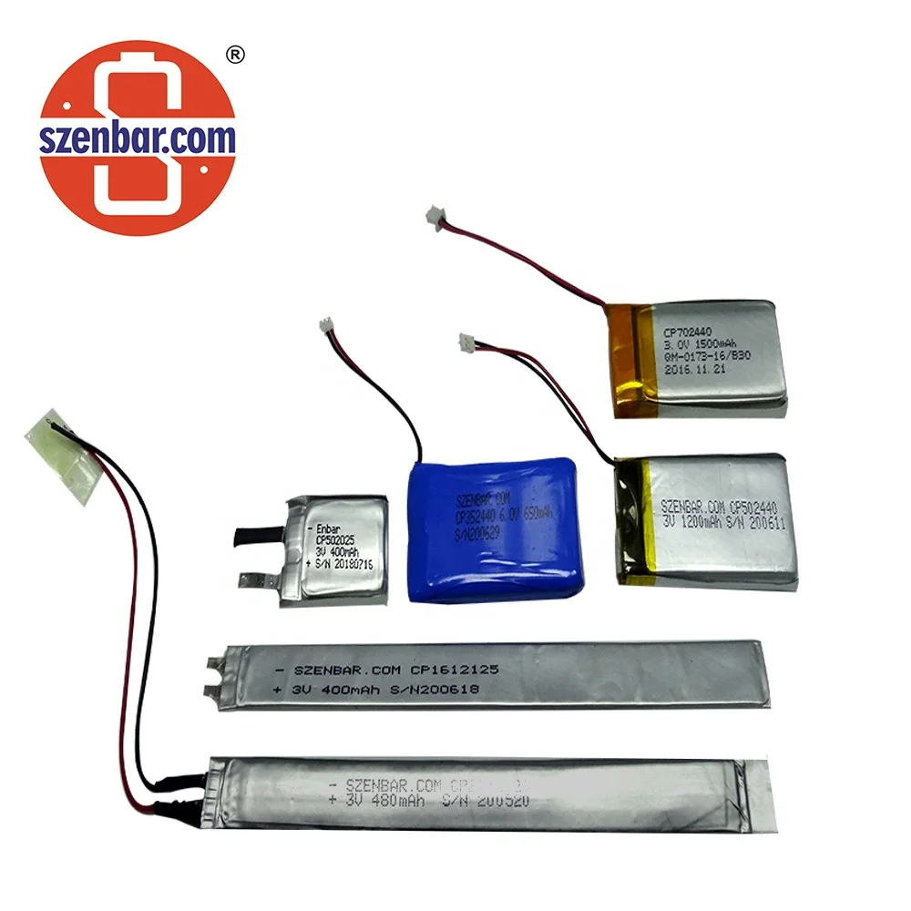 Enbar плоский призматический CP224035 3v 550mAh тонкий основной литиевый аккумулятор