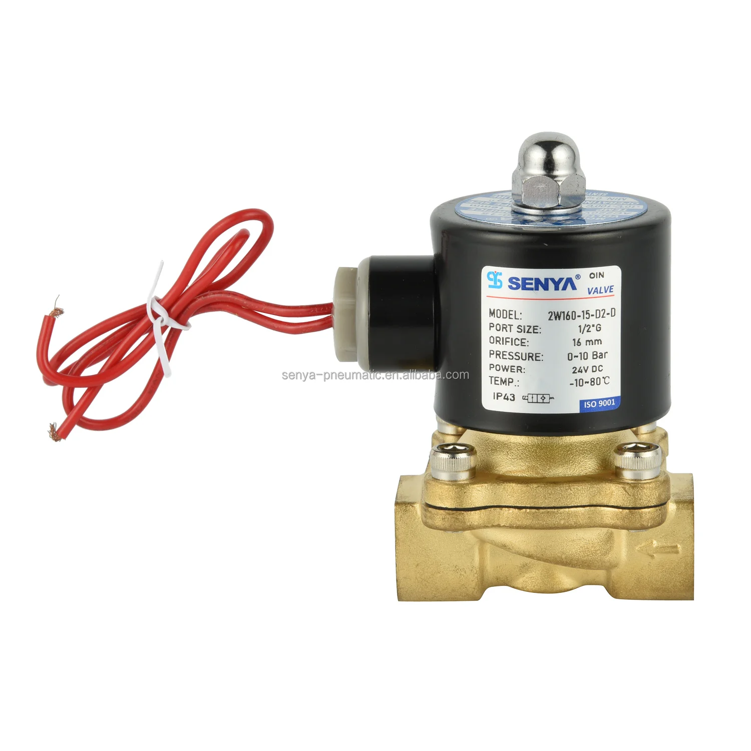 2W160-15 2 Way Electric Water Solenoid Valve 24V 12V Flow Control Solenoid Valve 220V 110V Normally Closed Solenoid Valve