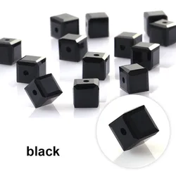 K9 Glass High Quality Cube Crystal Glass Beads For Earring