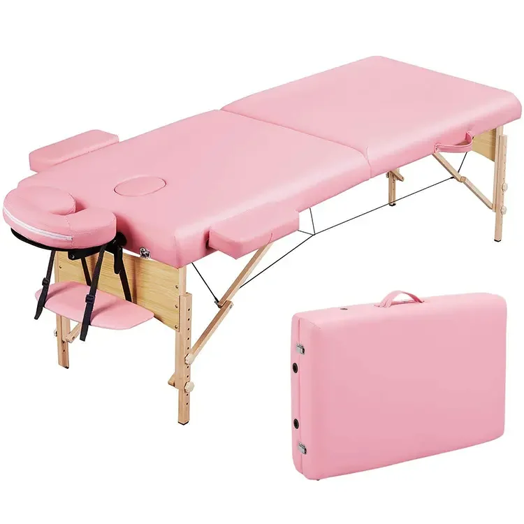 Cama De Masaje Korea массажная кровать 2 секции переносная складная для ресниц лица