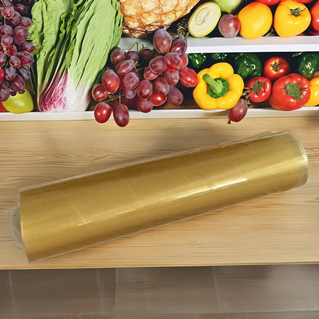 Hot Selling Packaged in PVC Plastic Wrap Food Preservative Film Cutting Cling Cutter With Slide Knife