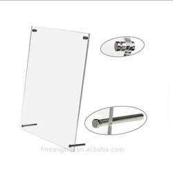Standing desk A4 acrylic frame with screw photo picture display stand