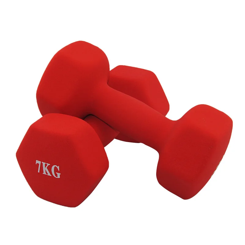 Rising Design Small and Good-looking Vinyl Coated Dummbell Weights Neoprene Dumbbell set
