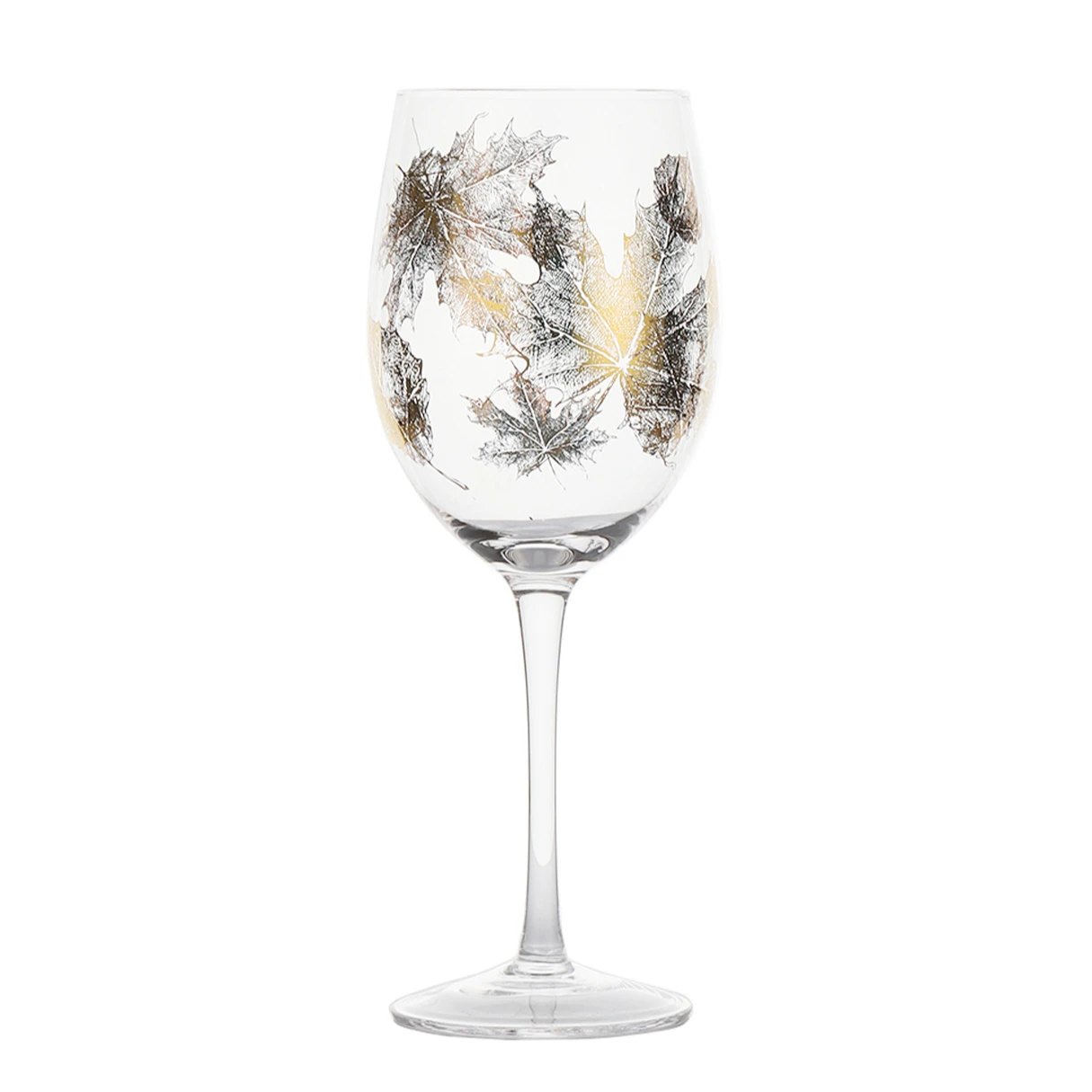 Hand Blown Gold Goblets Clear Wine Tasting red wine glass Wedding, Anniversary Custom LOGO wine glass