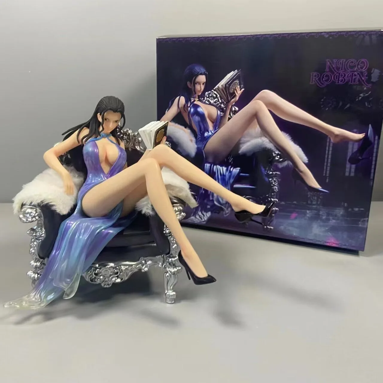 17CM Nico Robin Chair Lying Posture Sexy Girls Miss Toys Manga Figurine 1 PIECE  Cartoon Model Statues PVC Anime Figure