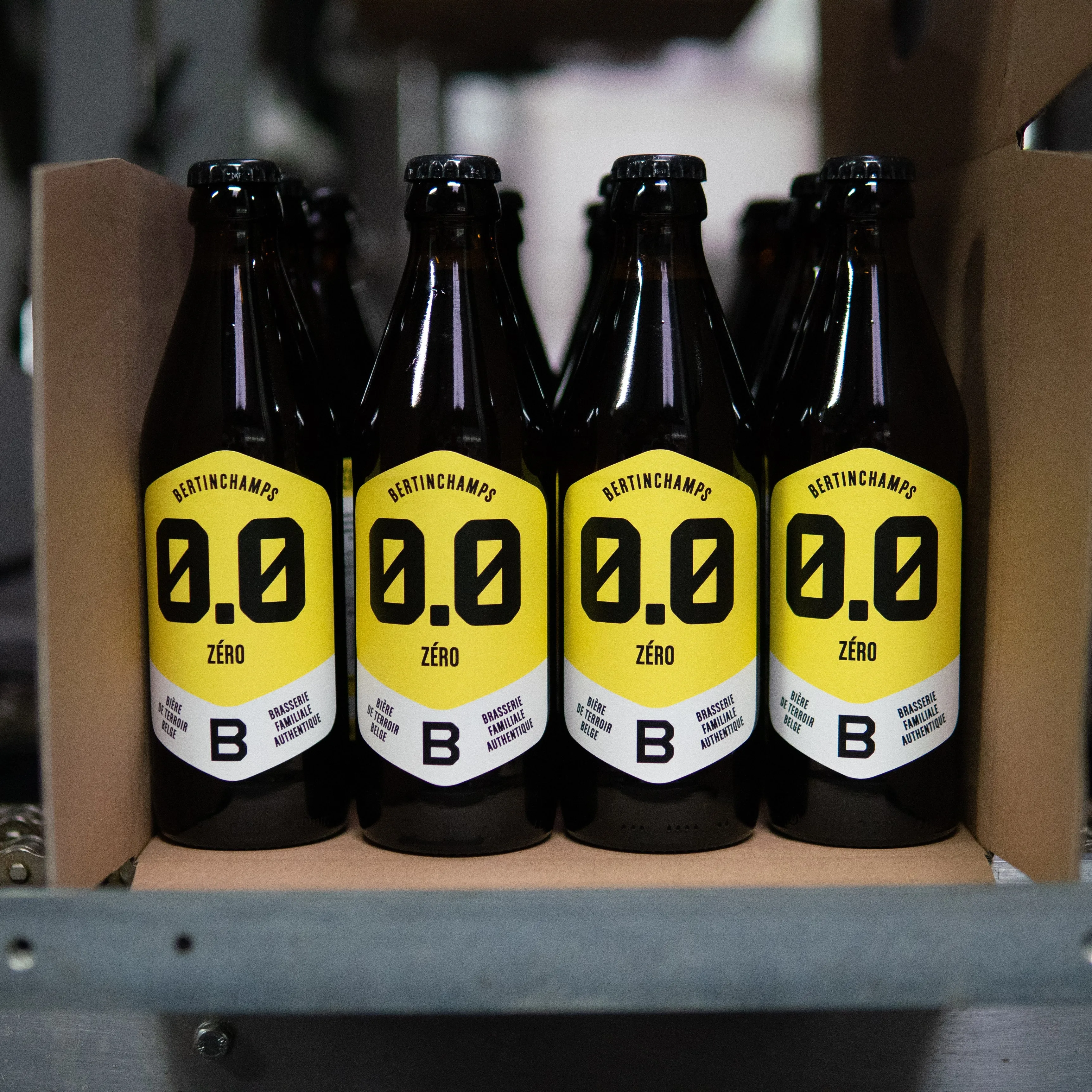 Pack 24 X 33cl Zero 0% Beer Bertinchamps Belgium Local Brewery Authentic No Alcohol White Label Bottle Sale Non Alcoholic Halal
