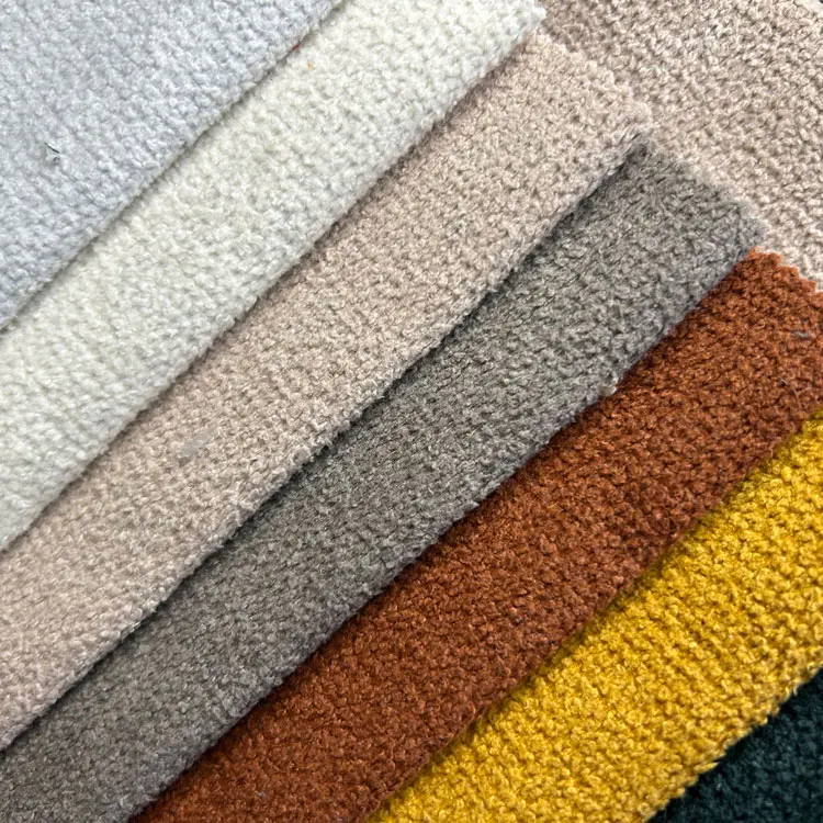 Home Textile Chenille Fabric Polyester Chenille Sofa Fabrics Velvet Fabrics For Furniture