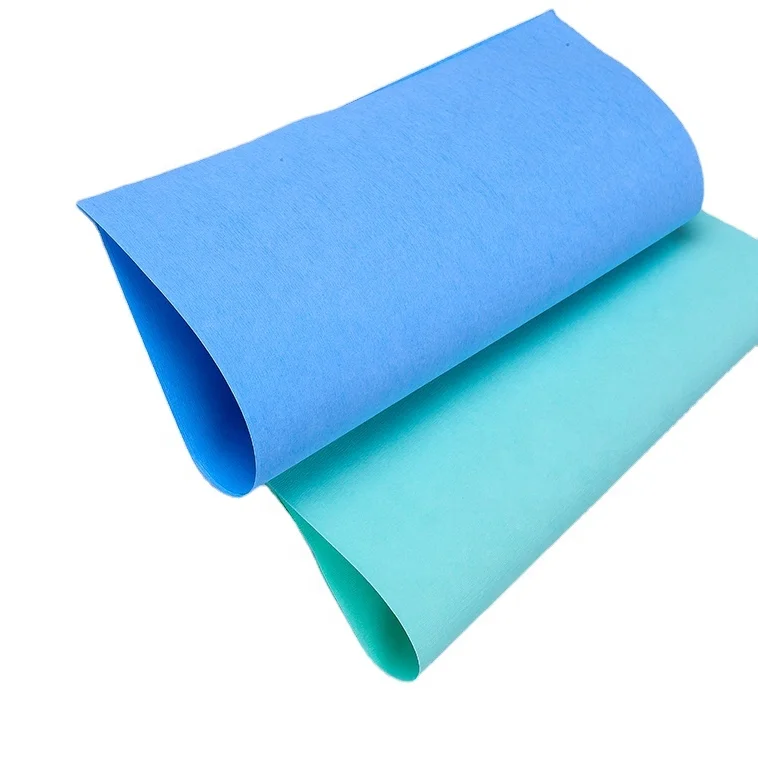 Medical disposable double sided autoclave sterilizer crepe paper wrapping paper roll