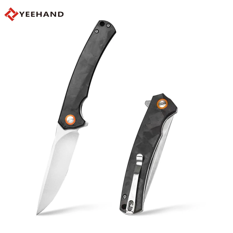Hot Sell potable edc camping  5CR15 stainless steel tactical folding knife outdoor knife