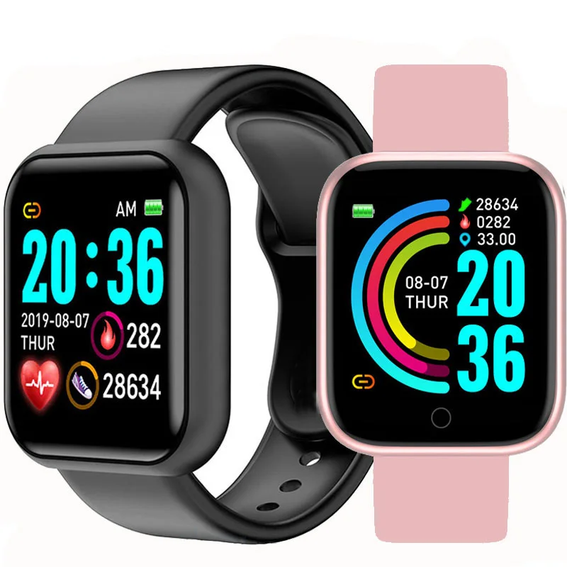 New Y68pro  Android Smart Watch Factory  Popular Mens Women Sports Bracelets Wrist Watch Fitness Smart watch