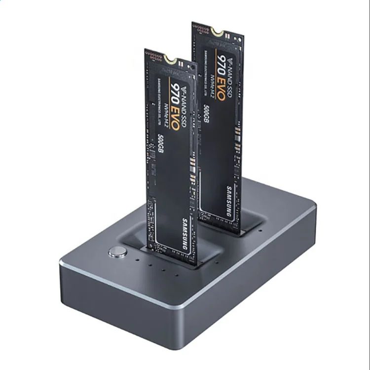 Оптовая продажа, твердотельный накопитель M.2 NVME для двух жестких дисков, держатель M.2 на Type C USB 3,1 SSD-диск для ПК и ноутбука