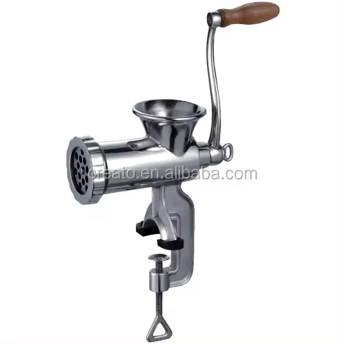 Toptool Hand-Operated Aluminium Mini Meat Grinder 2L Household Manual Mixer Grinder