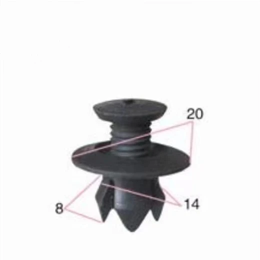 YT0184 factory direct sales of various high-quality car clips car short screw thread car plastic rivet door buckle