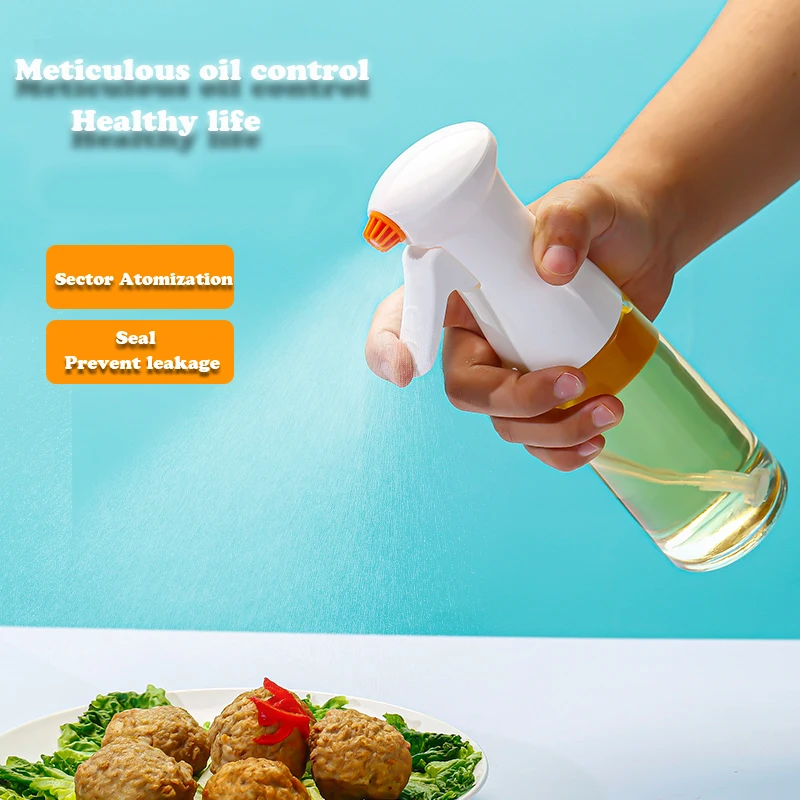 200ml Press type Glass BBQ Oil Spray Bottle Olive Oil Spray Dispenser Bottle Sprayer For Cooking
