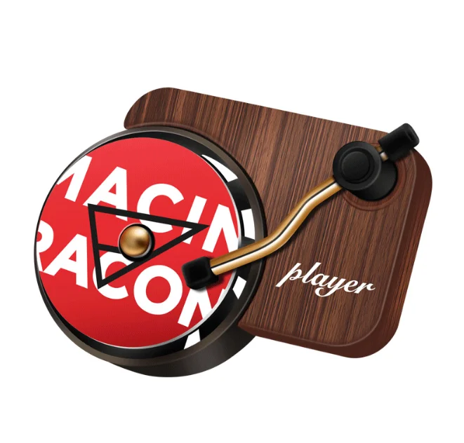 
Turntable Vinyl Record Player Shape Mini Portable Car air freshener 