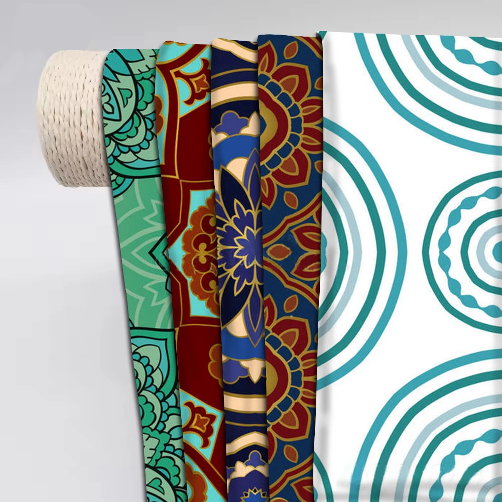 Print Your Own Fabric Stretch Soft Thick 250Gsm Africa Textile Printing On Polyester Fabric For Sublimation Printing