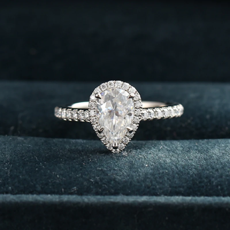 Hot Sale Custom Rings Design 9/10/14/18k  Gold Lab Grown Diamond 1-5ctMoissanite Jewelry Wedding Band Ring