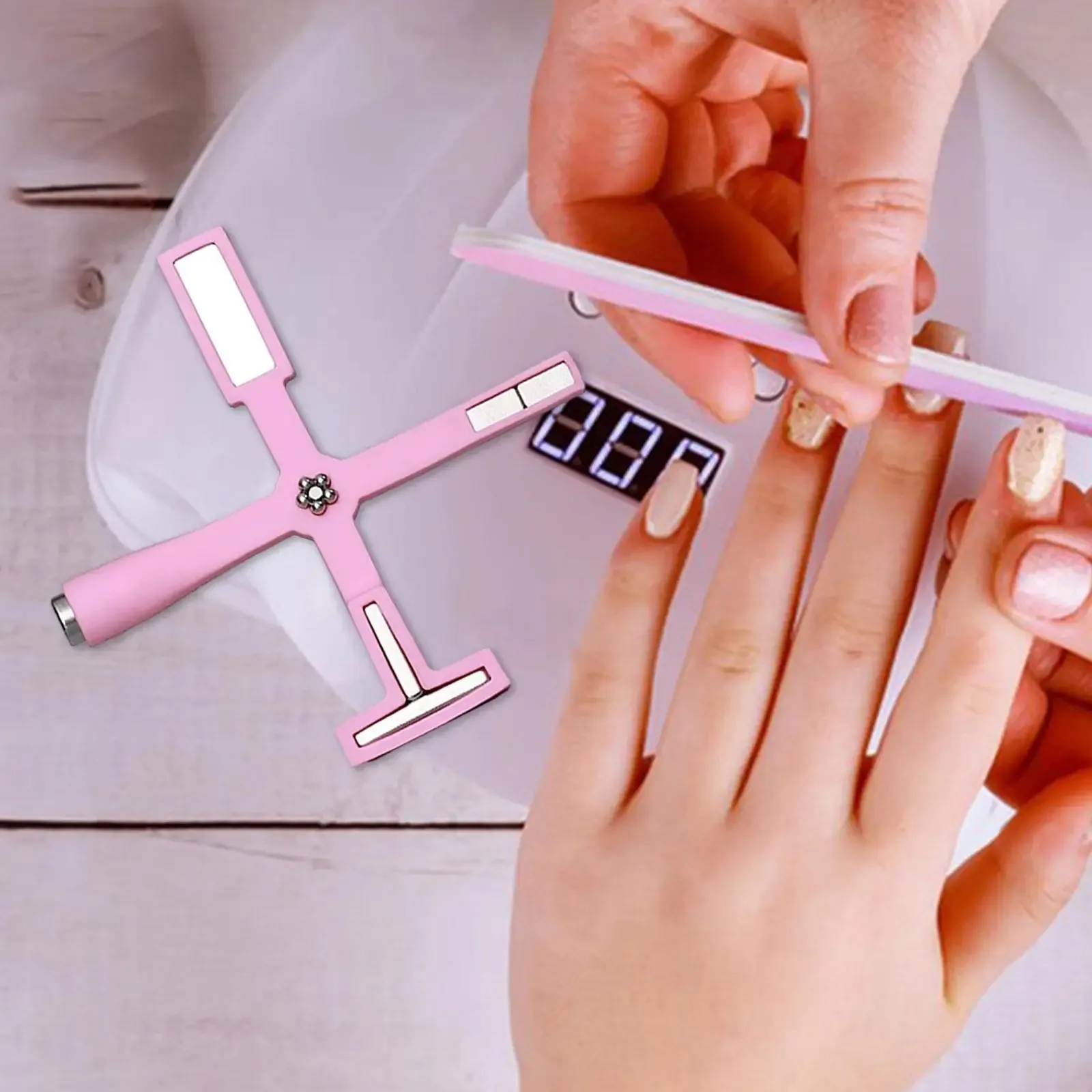 New 5-in-1 Powerful Magnet Multifunctional Cat Eye Gel Polishing Magnet Wand DIY Nail Art Tool