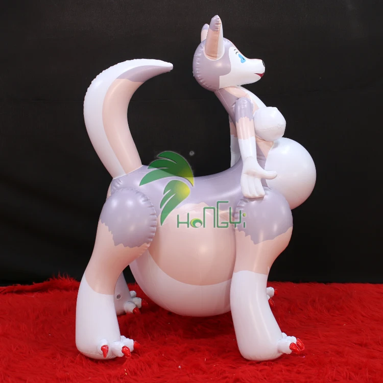 Ride On Inflatable Toy Animal Hongyi Inflatable Sexy Fox Girl Big Belly Inflatable Anime Doll