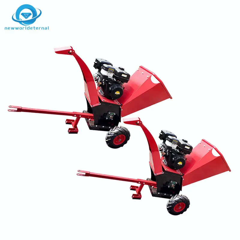 Twig diesel shredder straw gasoline shredder Twig electric grape shredder can move fruit tree leaves