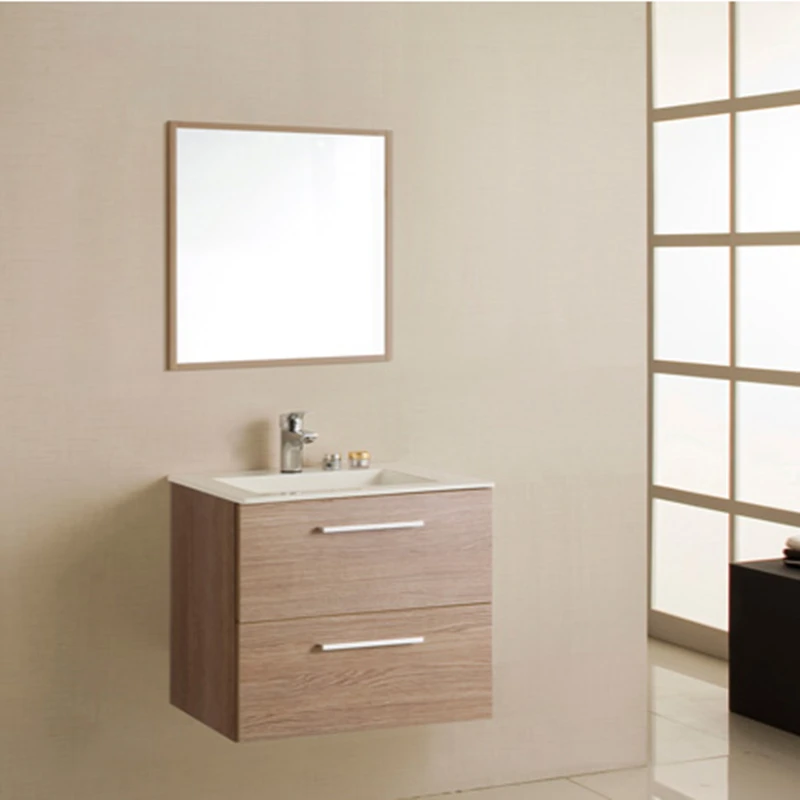 China hot sale Solid Wood Blue Bathroom Vanities Mirror Bathroom Cabinets From Manufacturer