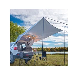 Portable Outdoor Parking Umbrella Roof Cover Trunk Tailgate Car Cover  Sun Shade Tent for Camping
