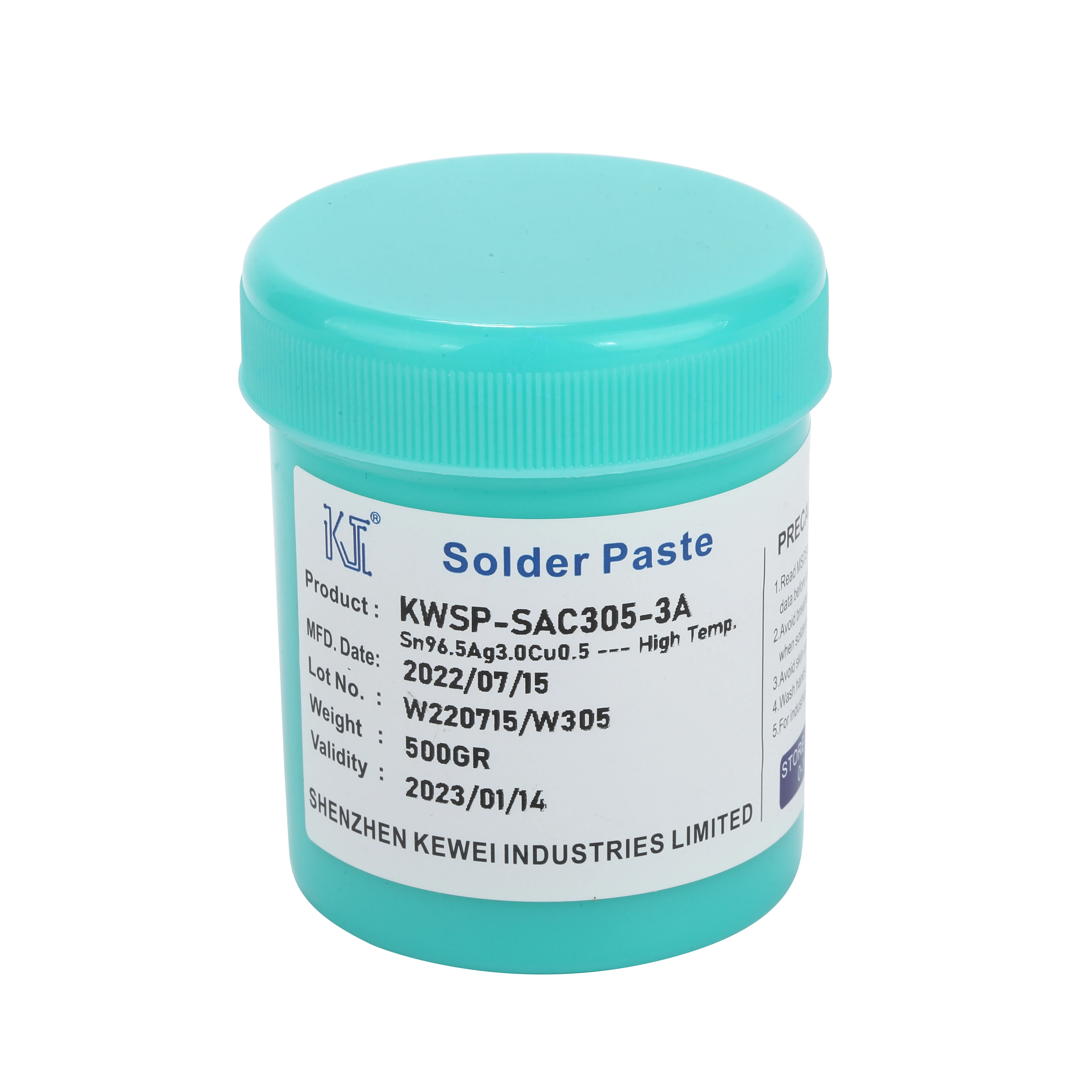 KWSP-SAC305 Lead Free Solder Paste with Silver Ag3.0% Halogen-free SOLDER WIRE FACTORY