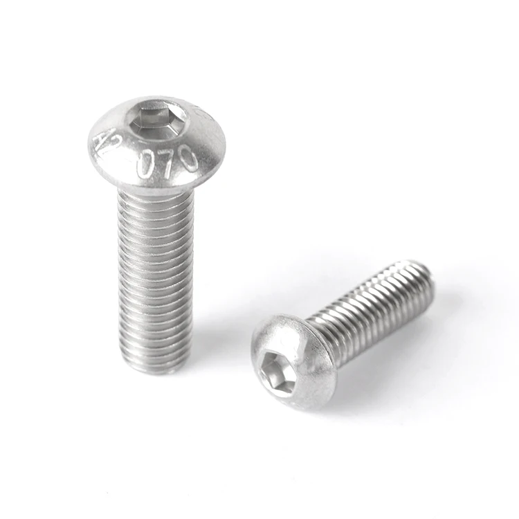 Promotion Sale ISO7380 Stainless Steel 304 Hexagon Socket Screw Button Head Zinc Plated Hex Socket Bolt