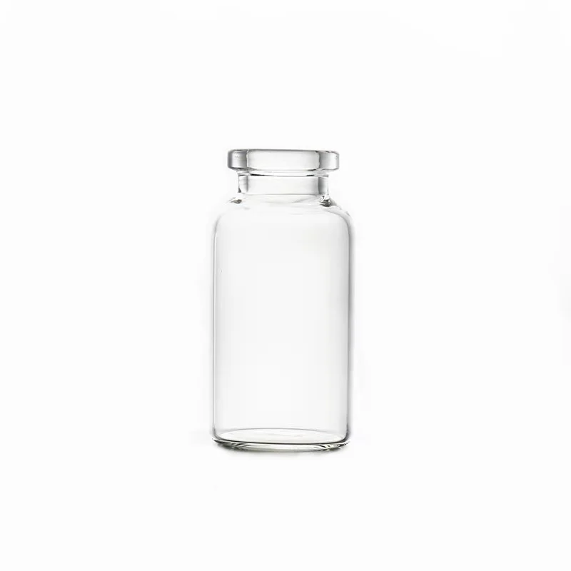 Empty Cheap Round  25 ml Medical Type I soda lime Transparent Glass Bottle vials