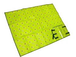 Wholesale High Quality Waterproof Custom Printed Outdoor Camping Folding PP Woven Plastic Beach Picnic Mat with shopping bags