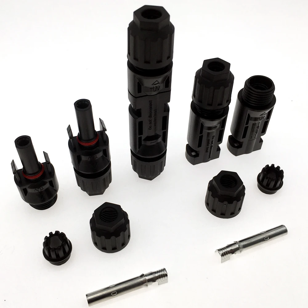 1500V 50A Copper Solar Wire Adapter Male/Female Waterproof Connector for Connecting Solar Panels