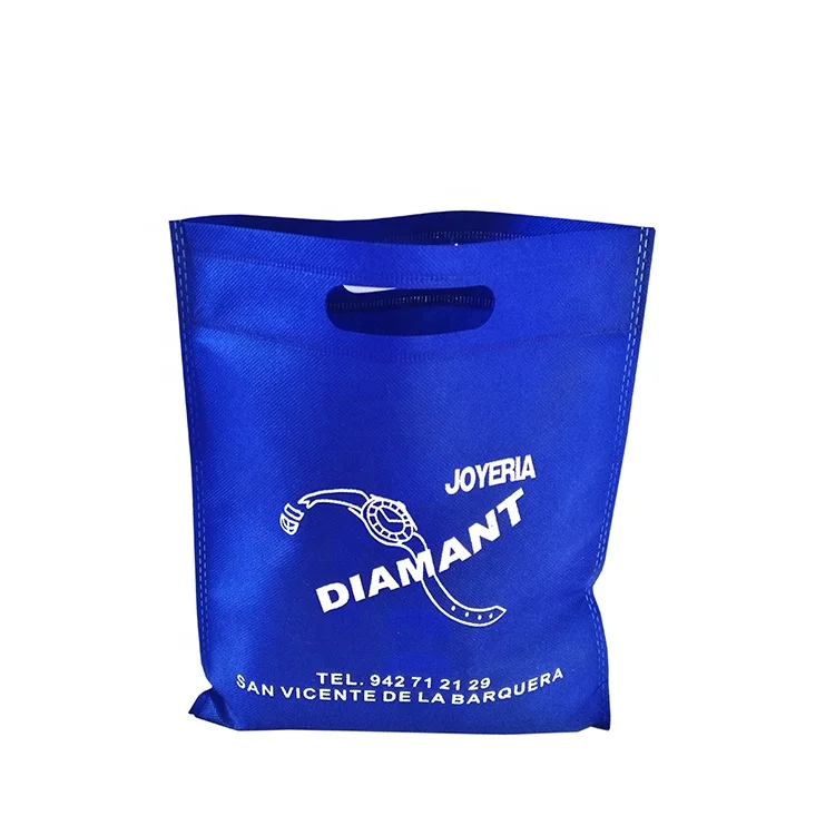 
Custom Logo Printed Polypropylene Die Cut TNT Non Woven Shopping Bag 
