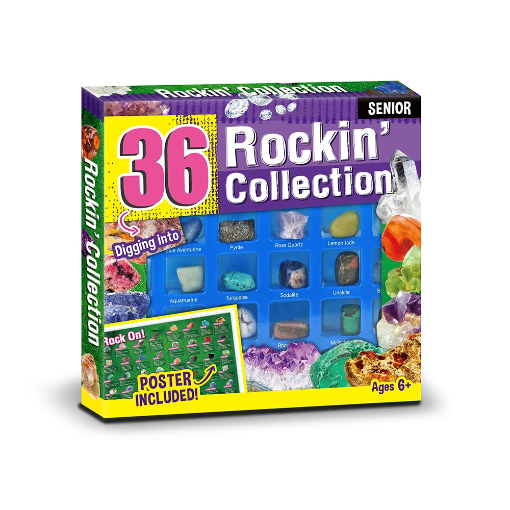 Коллекция рок геологические наборы игрушки Аметист агат пирит ценные интересные драгоценные камни обучающая игрушка для ребенка