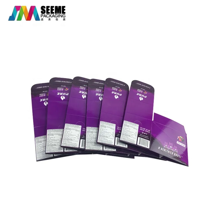 Full Color Printing Cardboard Paper Packaging Display Box with Tearing Line at Retail Counter POP up Custom Logo