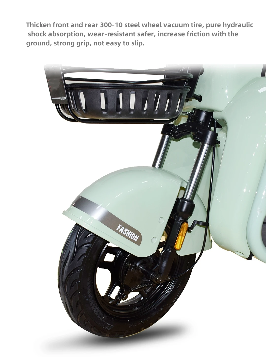 EXport Quality New 2 Rows Tricycle Electric with Child Seat 3 Passenger for Adult 3 Wheel Moped Scooter 48V60V 800W Storage Box