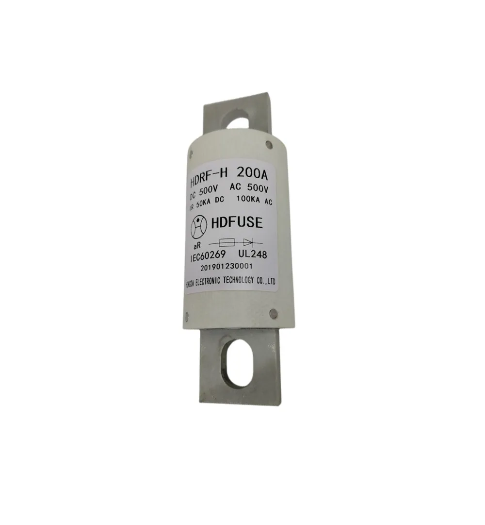 HDRF-H Charging Station Fuse 500V 200A 300A 400A 500A Electrical Vehicle Cylindrical Fusible Link Solar Photovoltaic Cutoffs