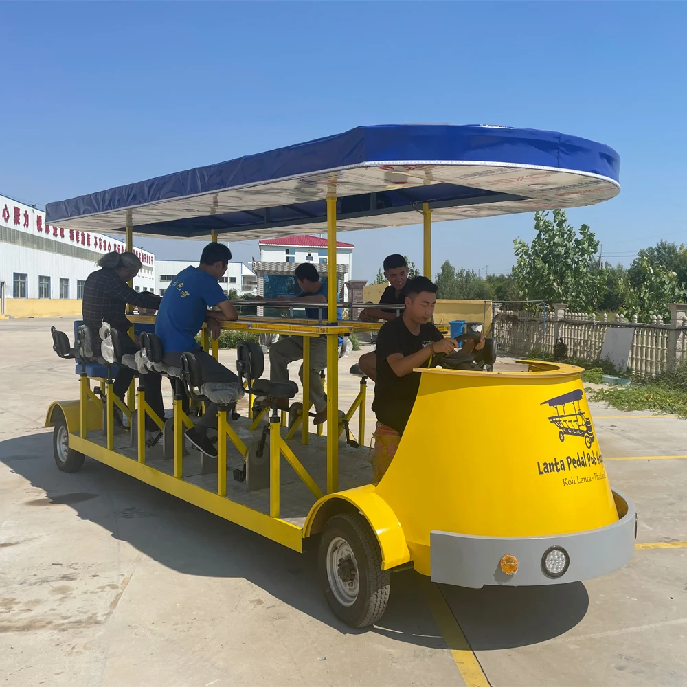 The pedal pub brings the bar home with you