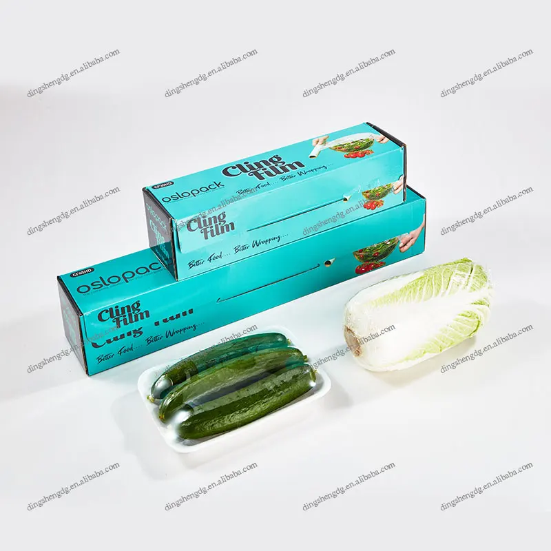 Wholesale Customized PVC Cling Film Food Grade Stretch Film Roll Transparent Cling Film Food Wrap