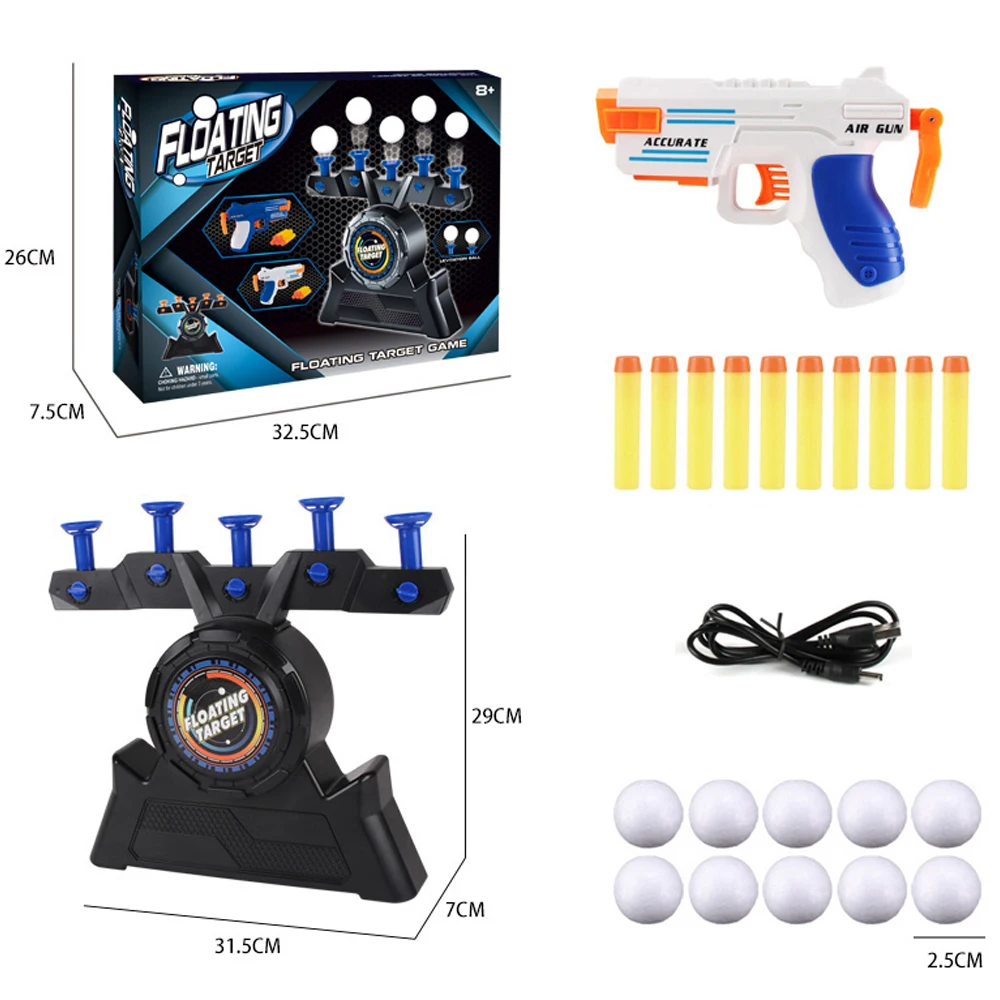 Trending products 2024 soft bullet gun Indoor/Outdoor Floating Target Ball Electric Shooting Game Toy juguetes para los ninos