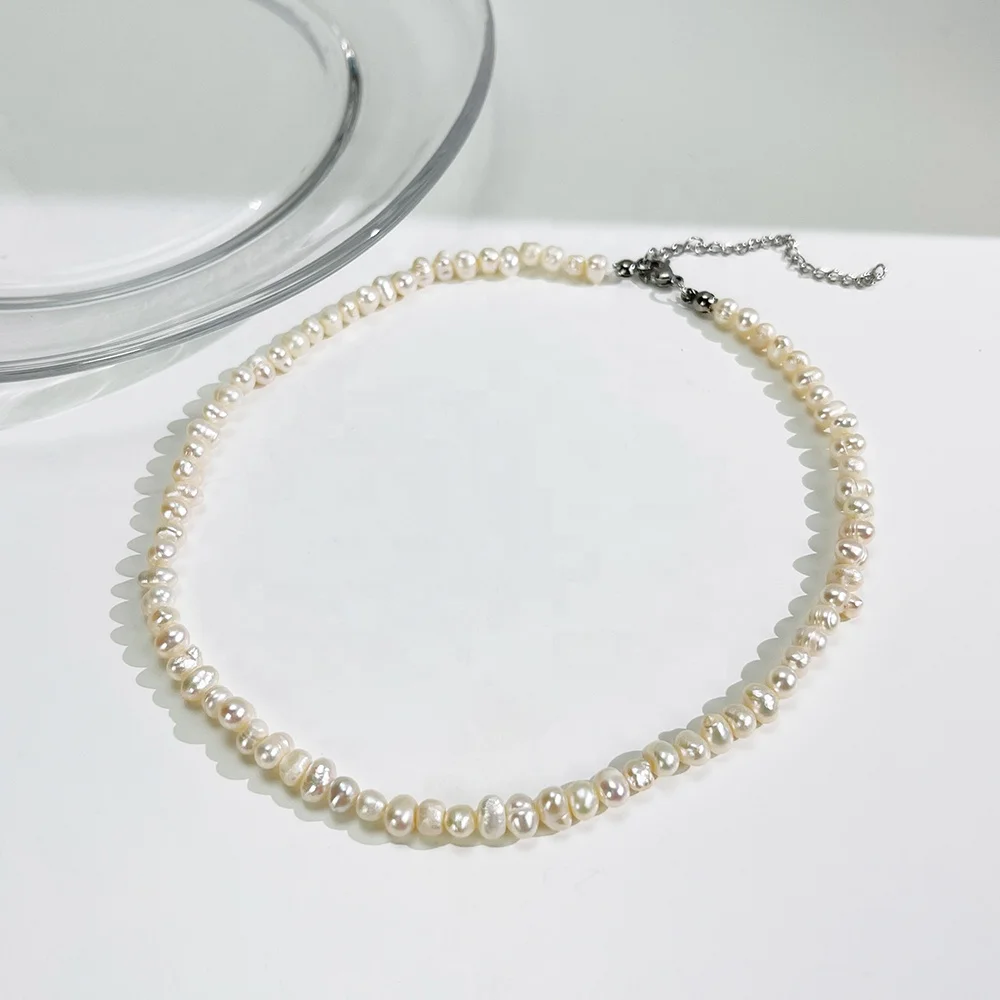 Stainless Steel Sweet Colors Multicolor Bear Acrylic Pendant Choker Necklaces Women 18K Gold Plated Beaded Pearl Fine Jewellery