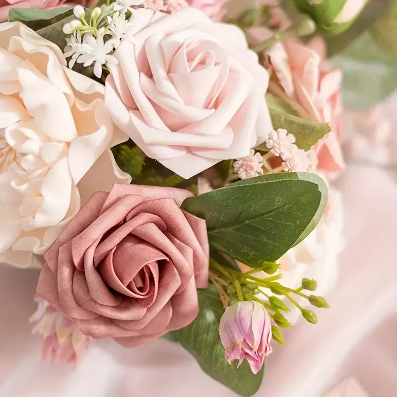 8CM Artificial Roses 25pcs PE  Foam Rose Buds for DIY Crafts , Outdoor Parties and Weddings