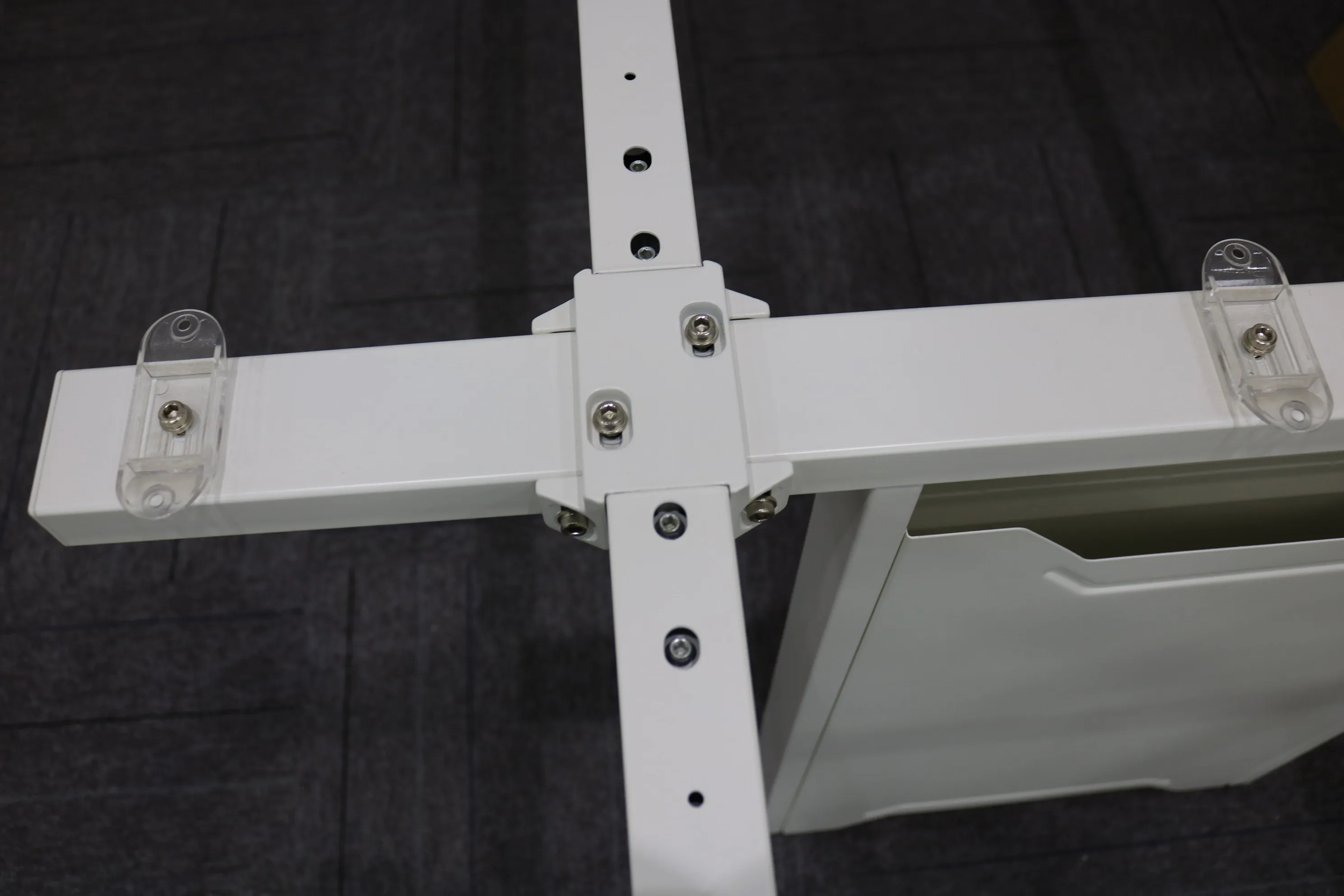 Guangzhou Furniture Office Table Metal Frame 2 Seater Workstation Liner Metal Bench Table Leg Two Men Back To Back Workstation
