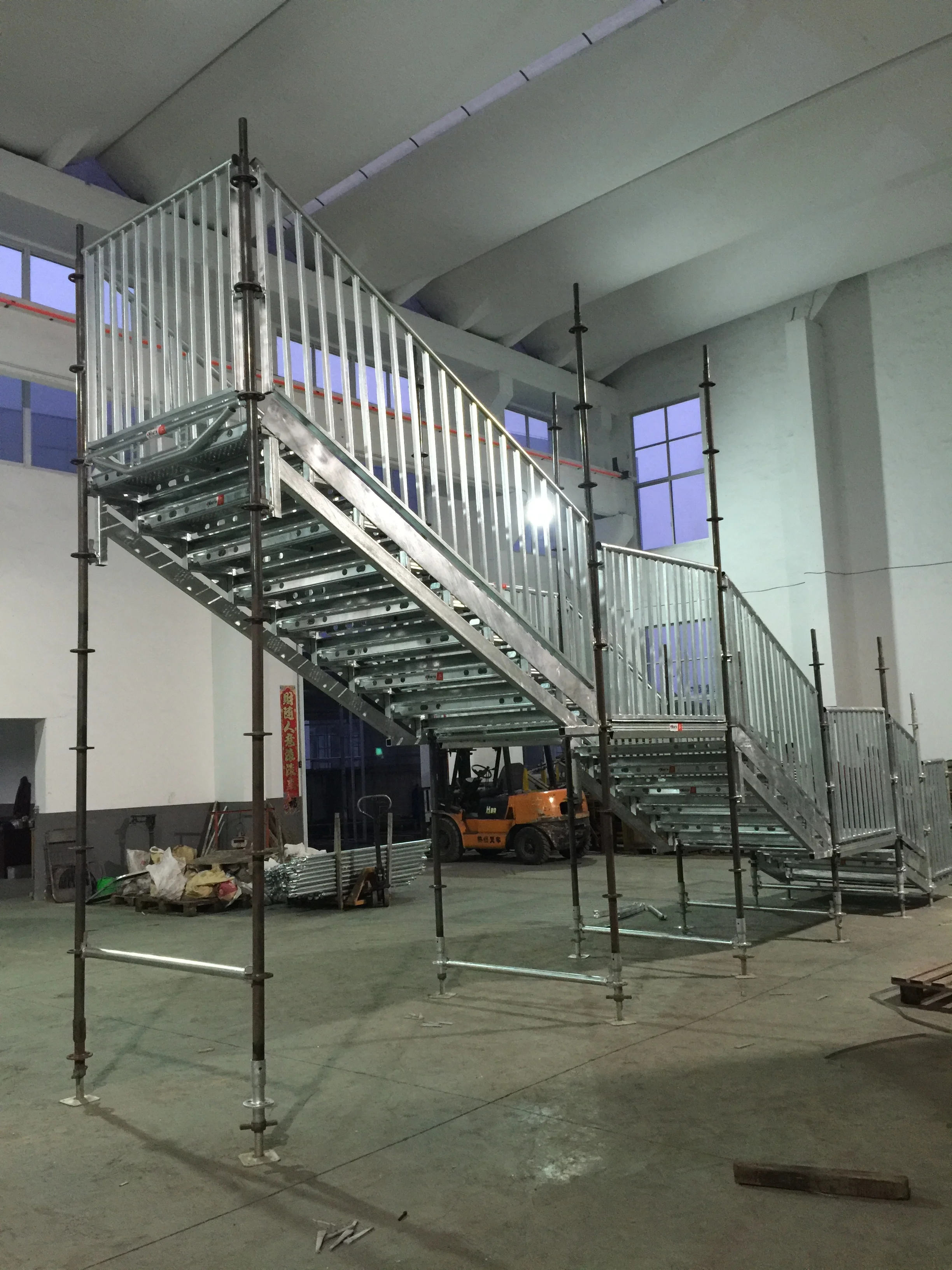 Galvanized Outdoor  Stair For Public Use