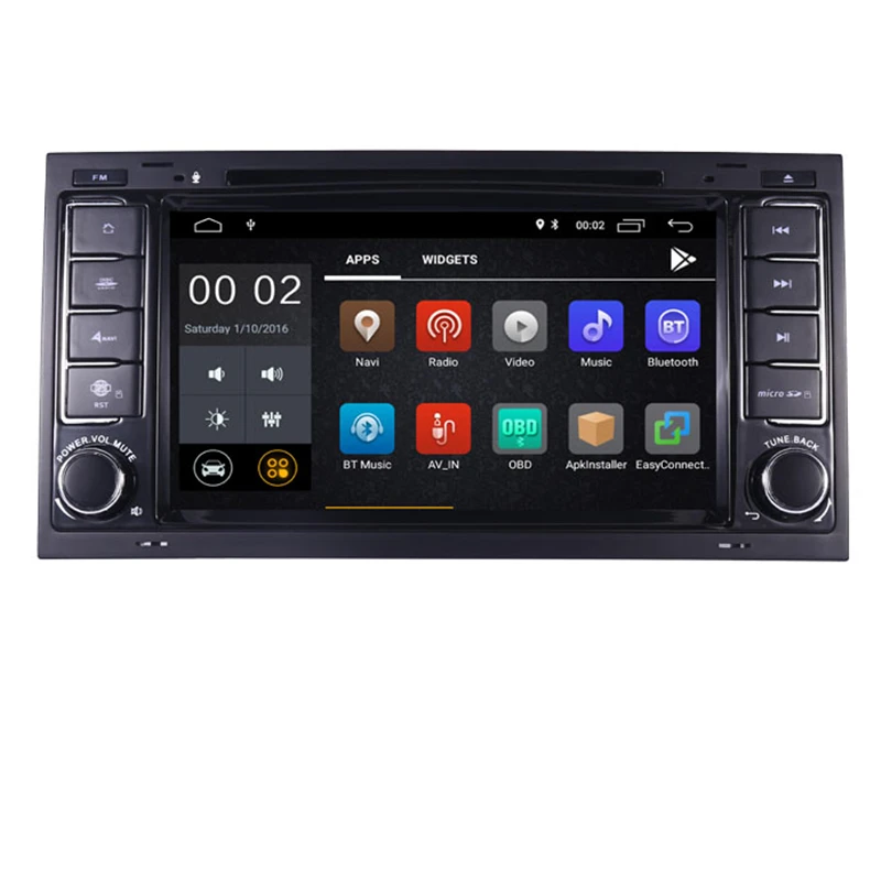 Black 7' Digital 1024x600 Touch Screen Car Dvd Player Car Music Player  Can bus Steering wheel Control