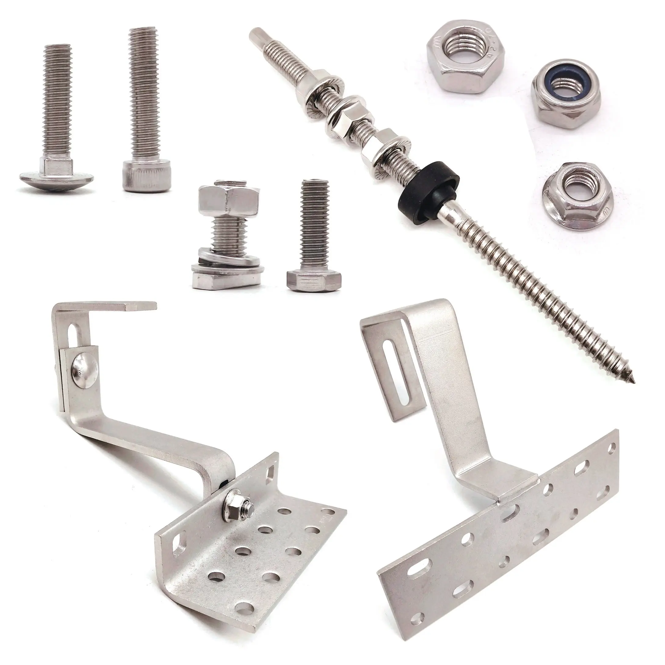 Wholesale Price Solar Roof Mounting Bracket L Foot Solar System Flashing With Solar L Foot
