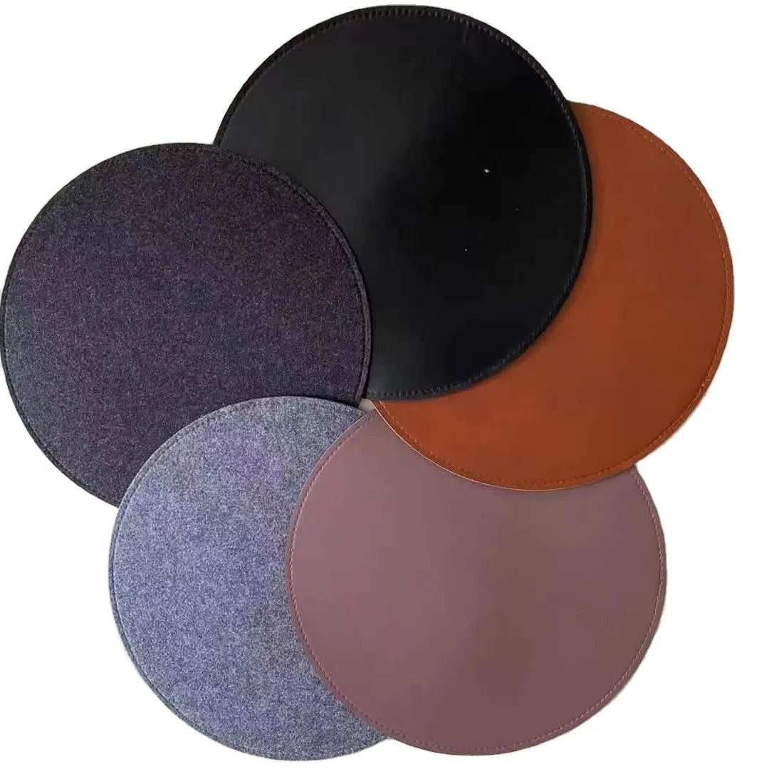 Custom Fashion RGB Style Gaming Mouse Pad Non-Slip Waterproof PU Leather with Stitched Edge for Computers & Laptops Desk Usage